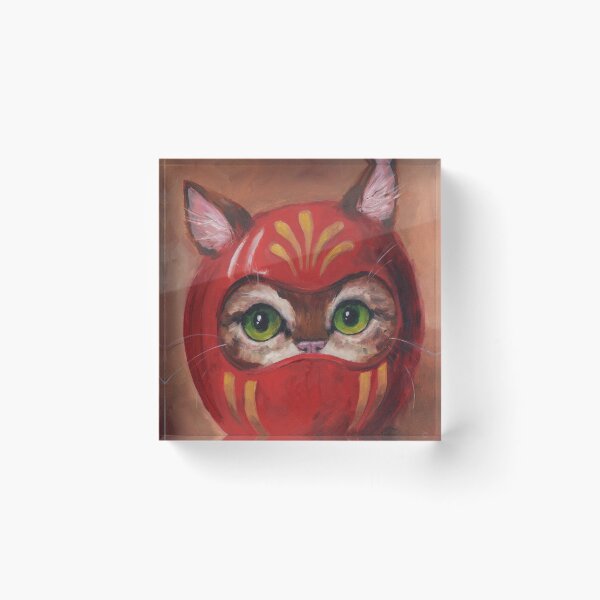 Item preview, Daruma Kitty Painting designed and sold by justteejay.