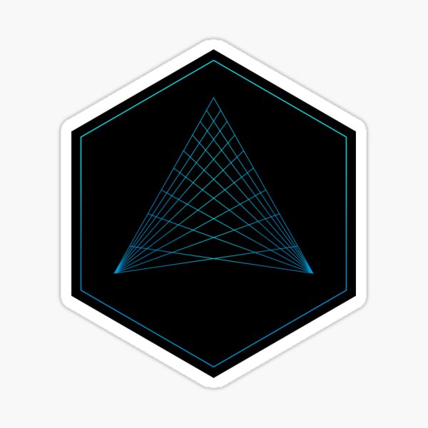 Pyramid Sticker Design Sticker