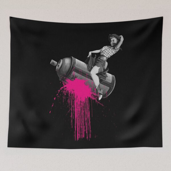 Item preview, Spray Can Rodeo Girl - Banksy designed and sold by WE-ARE-BANKSY.