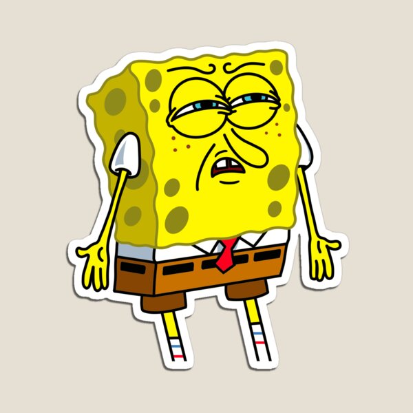 Spongebob meme face Magnet for Sale by L1sercool