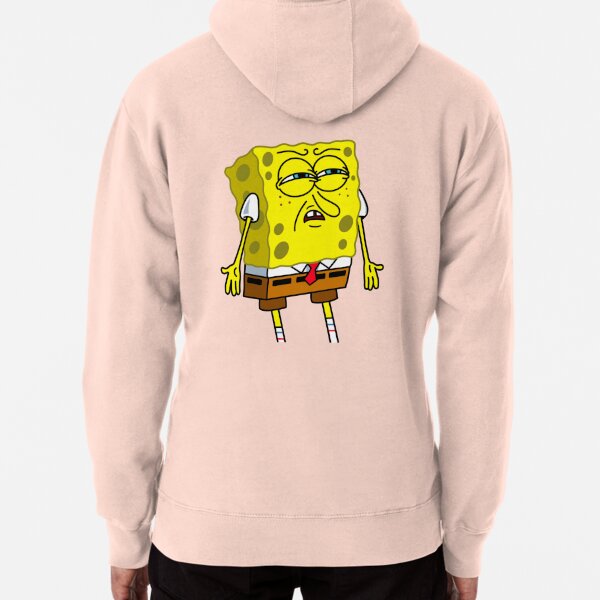 SPONGEBOB MEME funny face Pullover Hoodie for Sale by ARTemSPL