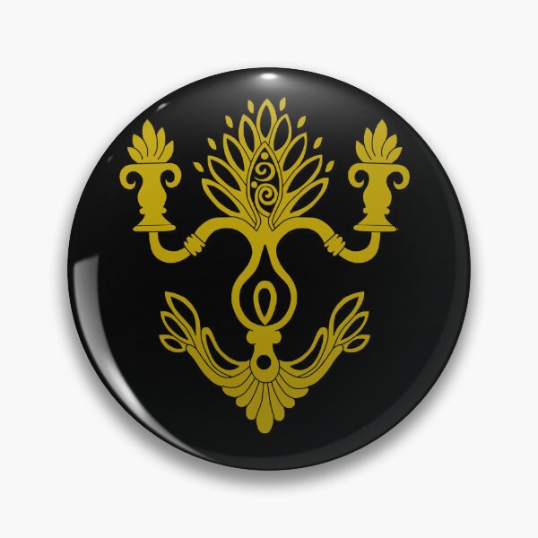 Item preview, Mirlam version 2 gold with black outline on black designed and sold by Encie-Designs.