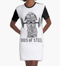 Buns of Steel (Light) Graphic T-Shirt Dress