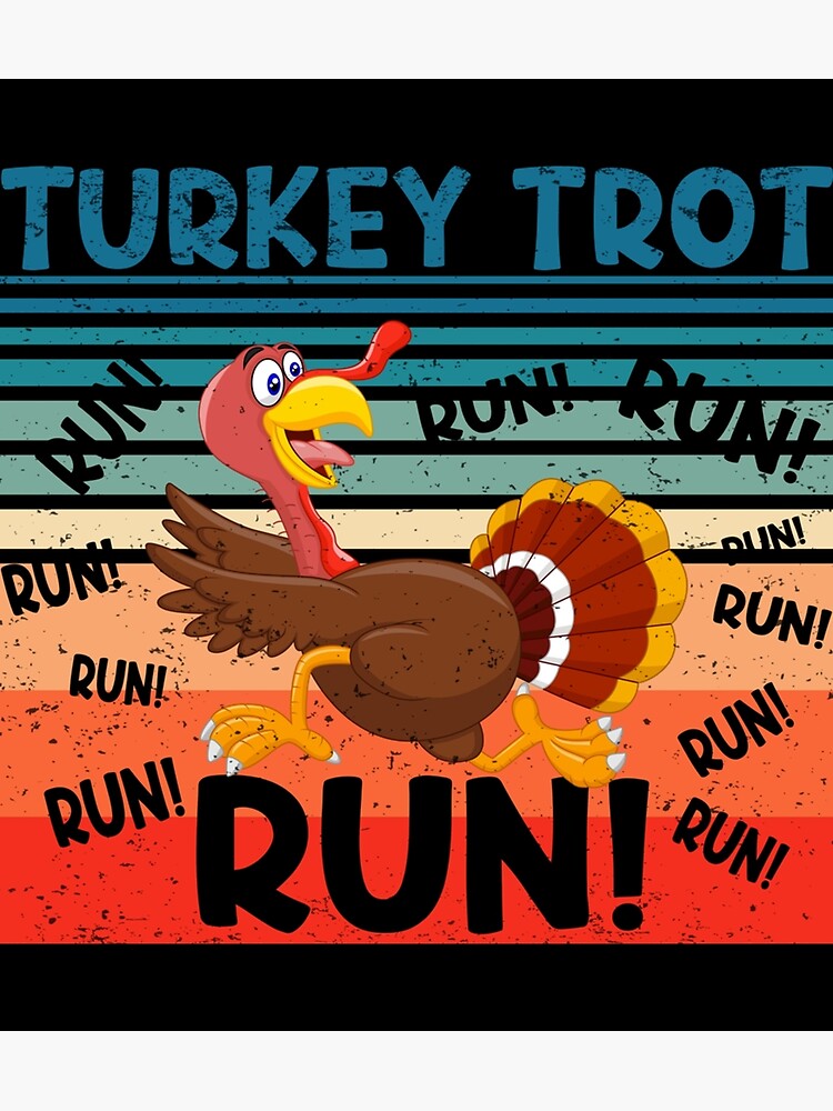 Thanksgiving Football Turkey Running Classic Round Sticker