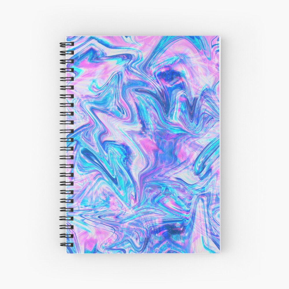 Holographic Paint Spiral Notebook for Sale by sofaro