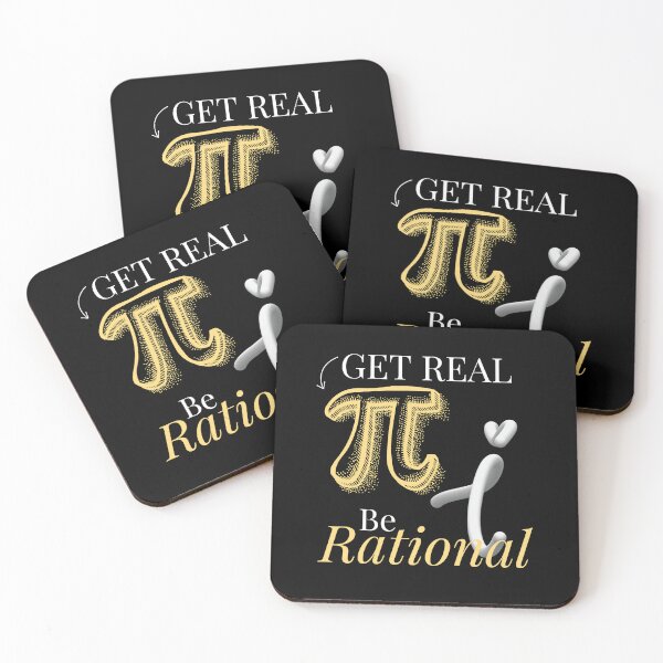 Item preview, Be Rational Get Real Funny Math Joke Statistics Pun designed and sold by Alieso.