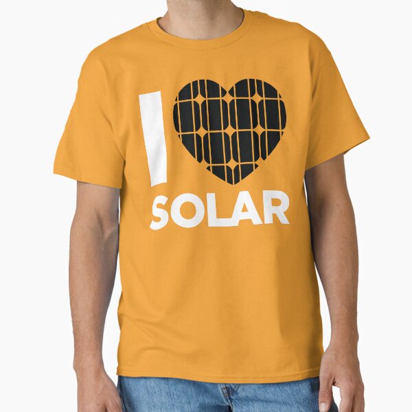 I Love Solar (Yellow) Classic T-Shirt