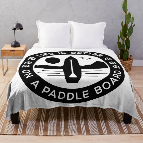 Artikelvorschau, Life is better on a paddle board - bold schwarz entworfen und verkauft von posay.