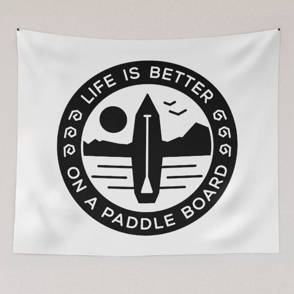 Item preview, Life is better on a paddle board - bold black designed and sold by posay.