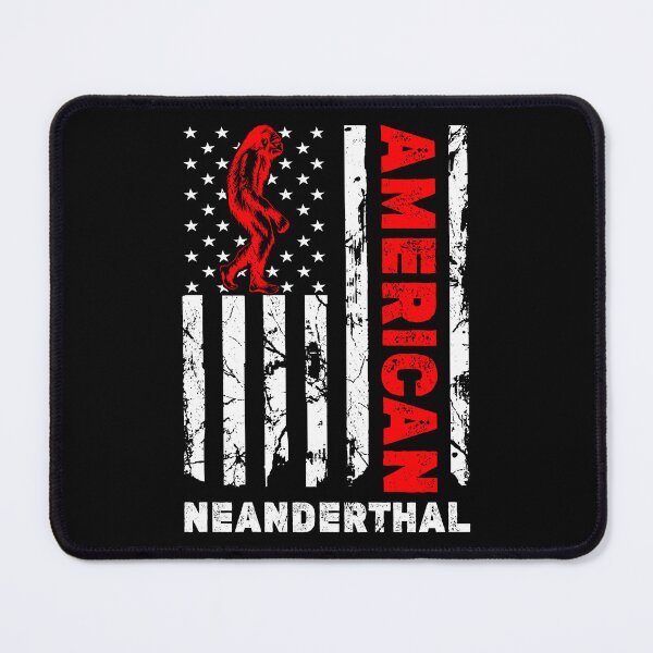Item preview, American Neanderthal Funny American USA Flag Caveman designed and sold by haselshirt.