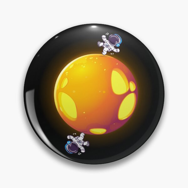 Item preview, Fantasy Planet Alien Galaxy Astronaut singing on a planet Orange  designed and sold by badreddine00.