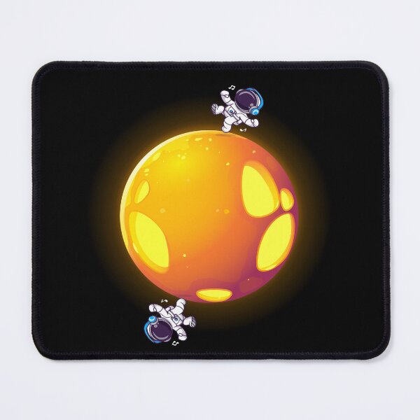 Item preview, Fantasy Planet Alien Galaxy Astronaut singing on a planet Orange  designed and sold by badreddine00.