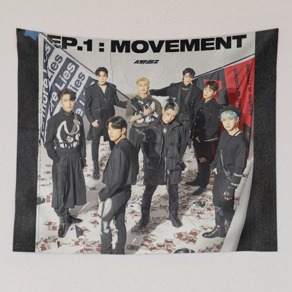 Item preview, ATEEZ "THE WORLD EP.1 : MOVEMENT GUERRILLA" designed and sold by HaloHaloShine.