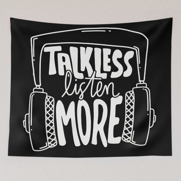 Item preview, Talk Less Listen More designed and sold by KingsManKind.