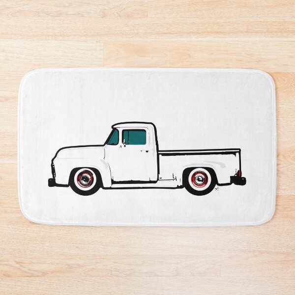 Item preview, White 50s F Truck designed and sold by MandyCarsArts.