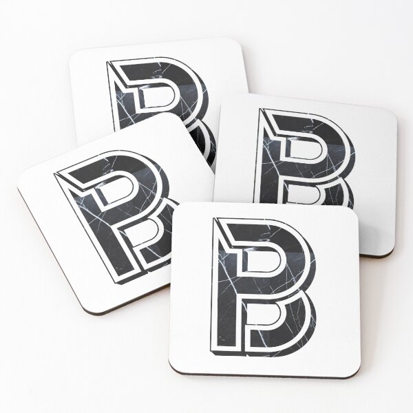 Item preview, Letter B Black marble Graffiti designed and sold by UniqueDesignHub.