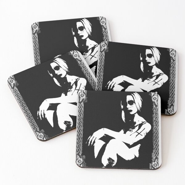 Item preview, Black Metal Girl Pin #1 designed and sold by cykore69.