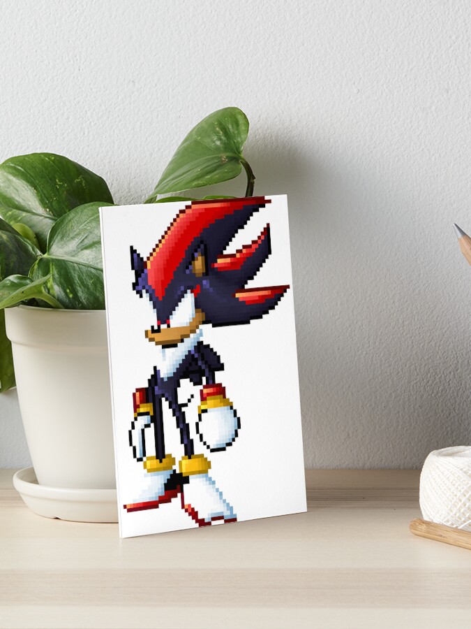 Shadow sonic pixel art