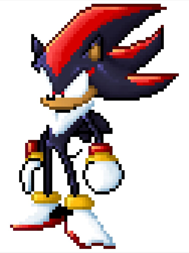 Shadow sonic pixel art