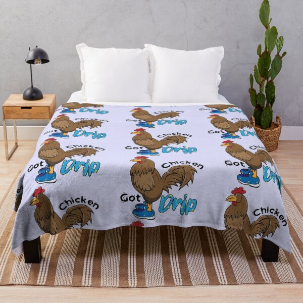 Item preview, Brown Chicken With Blue Shoes Chicken Got Drip designed and sold by ETVdesign.