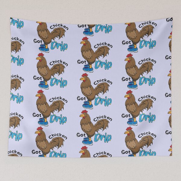 Item preview, Brown Chicken With Blue Shoes Chicken Got Drip designed and sold by ETVdesign.