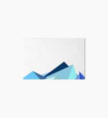 Minimalist Art - Blues - Geometric Art Board