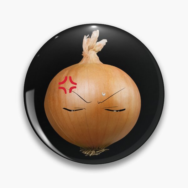 Item preview, Angry Onion - Items with faces designed and sold by ubaDesigns.