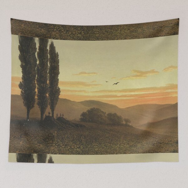 Item preview, Melancholy graves on a hill  designed and sold by Vintage Designs +.