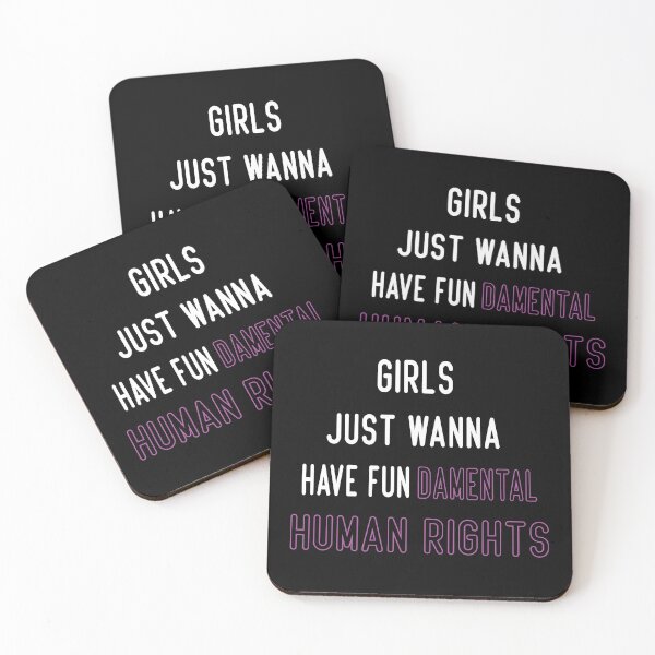 Item preview,  girls just wanna have fundamental human rights, designed and sold by truewear1.