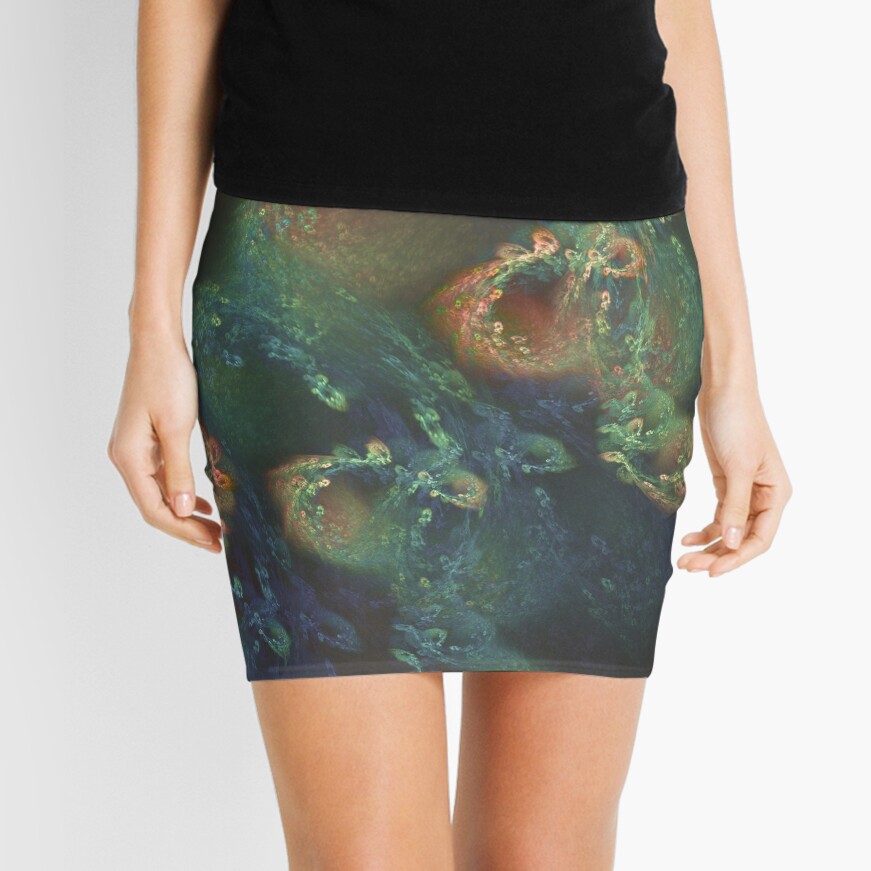Underwater fractals Mini Skirt