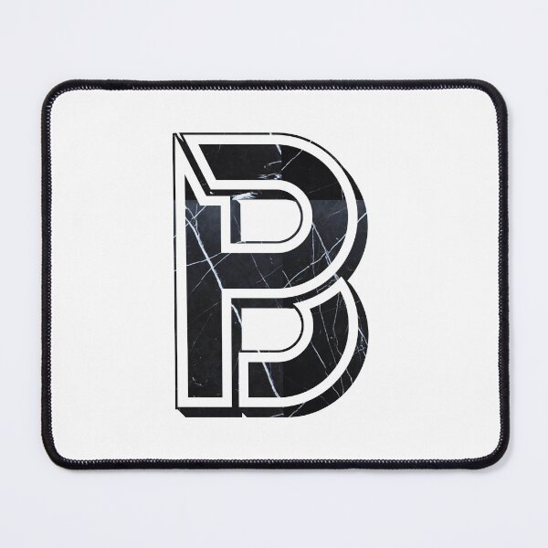 Item preview, Letter B Black marble Graffiti designed and sold by UniqueDesignHub.