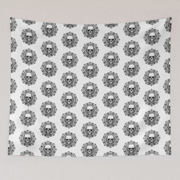 Item preview, Mandala Skull Terrifying Ideal Halloween on Graphic T-shirts designed and sold by MAX8-0.