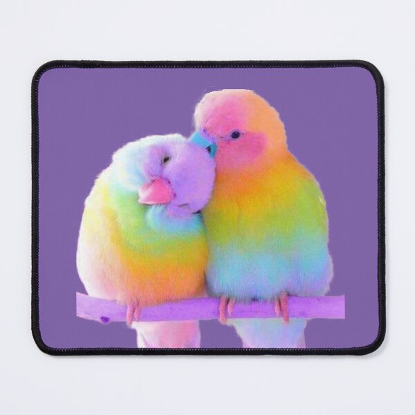 Item preview, RAINBOW LOVE BIRDS designed and sold by THE AMERICAN TEEVANGELIST.