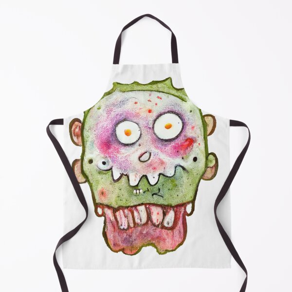 Item preview, Cute Funny Watercolor Zombie Monster by Pixelista designed and sold by pixelista.