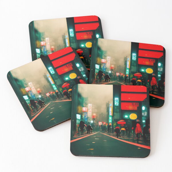 Item preview, Tokyo street at night designed and sold by endage.
