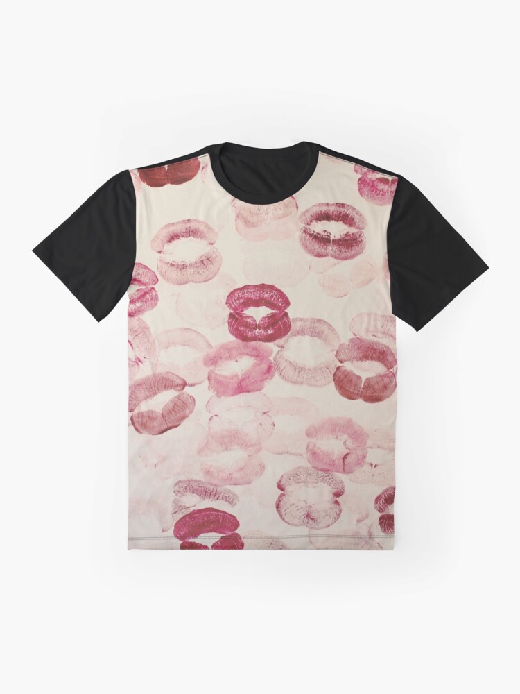 kisses pattern red pink lipstick aesthetic pinterest coquette