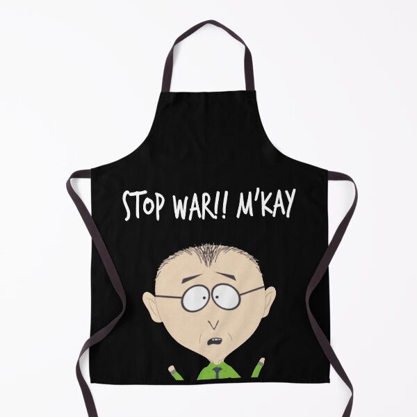 Item preview, Mr. Mackey Stop War!! M'kay! Cartoon Gift, Stand for Ukraine, Anti War, Politics, Protest PAF02 designed and sold by PAFDesign.