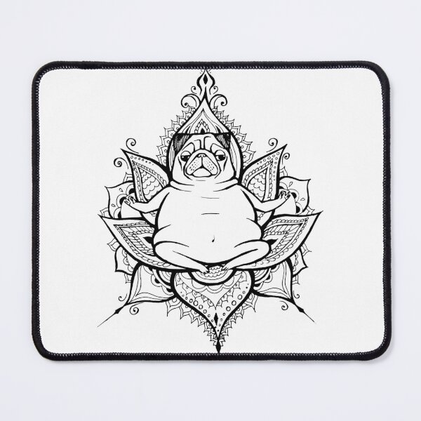 Item preview, Buddha Pug, Dog art designed and sold by OhMyPug.