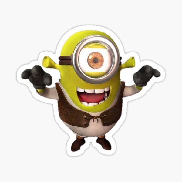 Vista previa del artículo con la obra «Minion Shrek», diseñado y vendido por Jamaika-Vuppir.