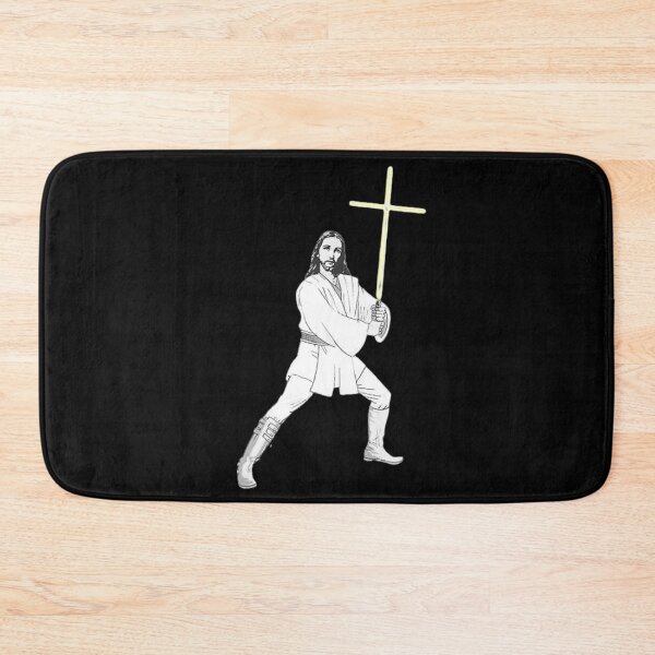 Item preview, Jesus with cross energy sword designed and sold by joyfulcreator.