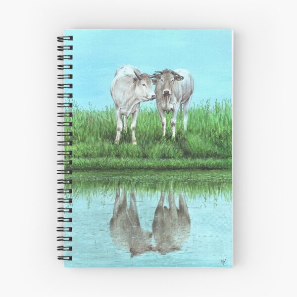 Item preview, Blonde d'Aquitaine Cows in field designed and sold by SandraWarmerdam.