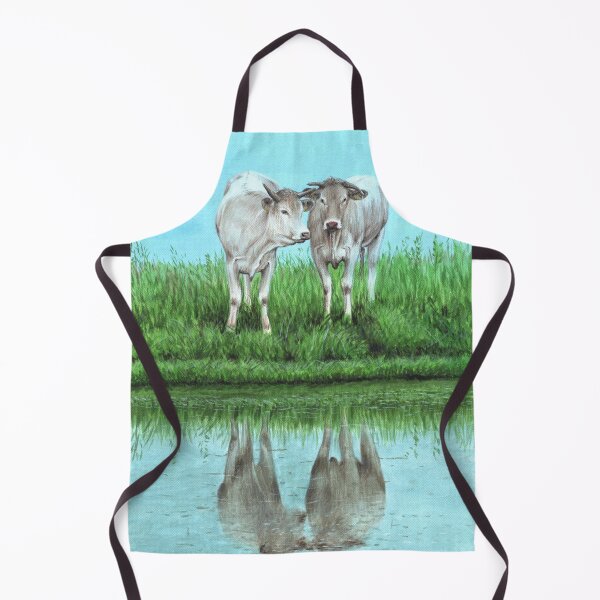 Item preview, Blonde d'Aquitaine Cows in field designed and sold by SandraWarmerdam.