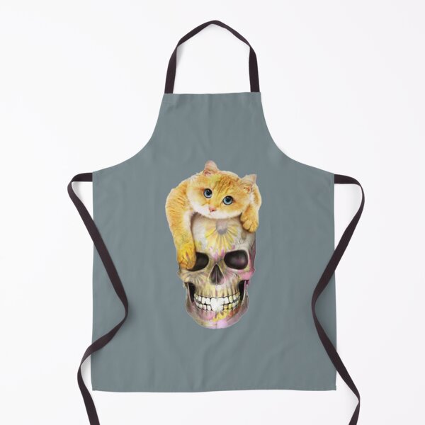 Item preview, cat with skull - funny cat designed and sold by Dazzle-TeesUS.