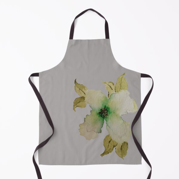 Item preview, White and green hand painted watercolor artistic design designed and sold by virtualedu.