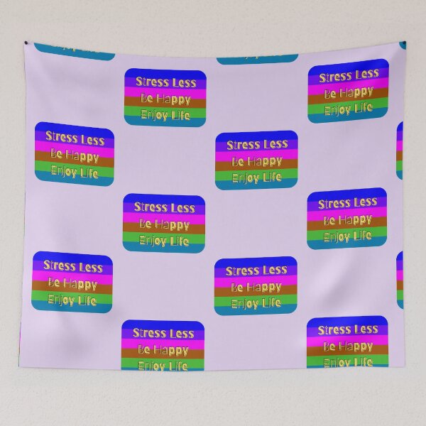 Item preview, Stress Less  Be Happy Enjoy Life LGBTQ+ designed and sold by TheRightHonMP.