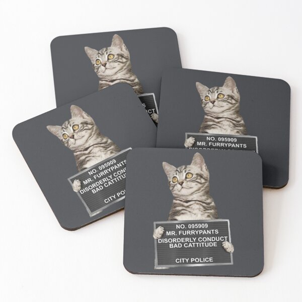 Item preview, Catnip Made Me Do It Funny Cat Mugshot    designed and sold by Dazzle-TeesUS.