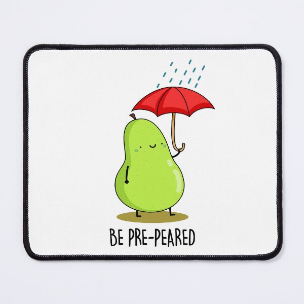 Item preview, Be Pre-Pear-ed In Rain Funny Pear Puns  designed and sold by punnybone.