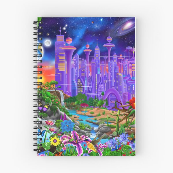 Item preview, Futuristic City Paradise designed and sold by GeraldNewtonArt.