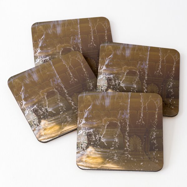 Item preview, Buttery Golden Marble Through Ripping Water Curtains - Take One designed and sold by Georgia Mizuleva.