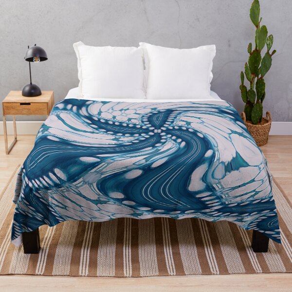 Item preview, Blue Abstract Starfish Painting designed and sold by KiwiArtistDK.